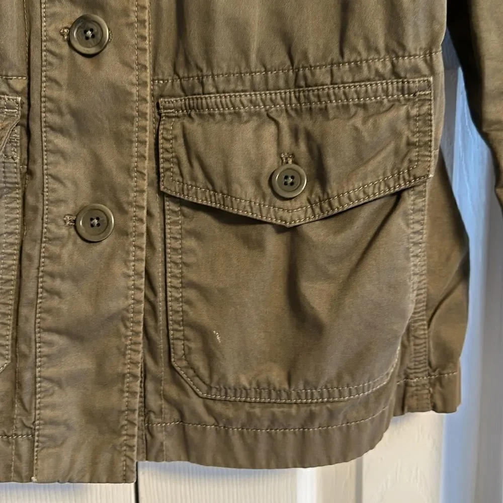 J. Crew Women’s Army Green Classic Twill Chino Jacket